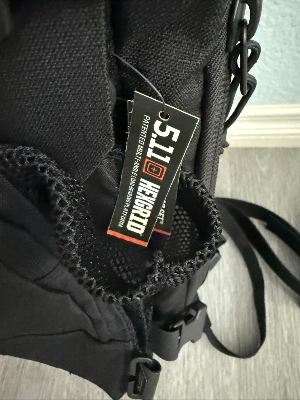 5.11 Tactical All Missions Pack 25L Black Backpack HEXGRID Laptop Travel Hiking - Picture 4 of 16
